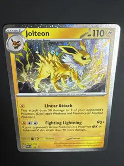 Pokemon - Jolteon Cosmos Holo - SVP169 - Black Star Promo Card W/ Swirl NM - Image 3