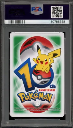 Pokemon 10th Ann. Playing Cards Taillow/Swellow Green 8 pf Spades PSA 7 - Image 2
