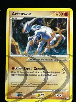Arceus AR8 Arceus Holo Pokemon Card Fighting Type - Image 1