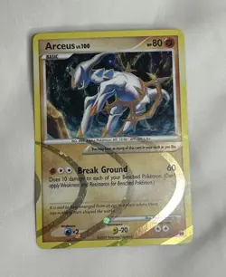 Arceus AR8 Arceus Holo Pokemon Card Fighting Type - Image 2