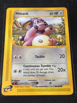 Pokemon Card Aquapolis Miltank 94/147 WOTC 2002 Nintendo E-Series - Image 1
