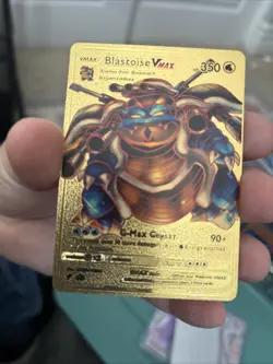Blastoise VMAX Gold Foil Pokemon Card - Image 1