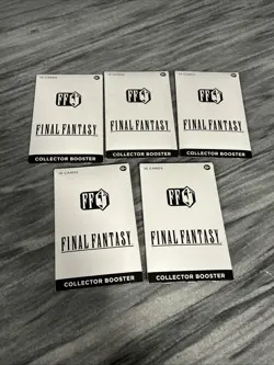 Lot Of (5) MTG Final Fantasy Collector Booster Pack Factory Sealed - Image 1