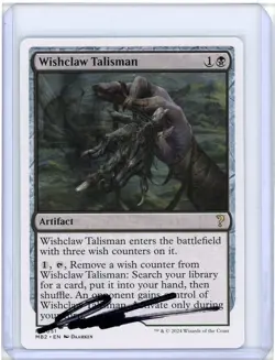 Wishclaw Talisman Foundations Rare Signed Artist Proof MTG - Image 1