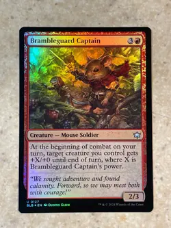 MTG NM Brambleguard Captain Foil [Bloomburrow] - Image 1