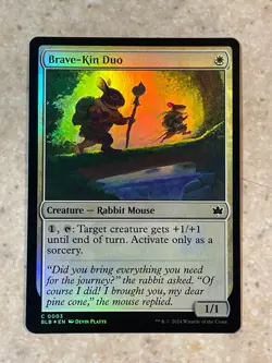 MTG NM Brave-Kin Duo Foil [Bloomburrow] - Image 1