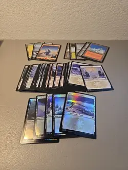 MTG 41x Snow-covered Lands Lot Includes Ice Age And Foils - Image 1