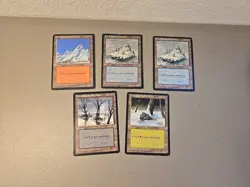 MTG 41x Snow-covered Lands Lot Includes Ice Age And Foils - Image 2