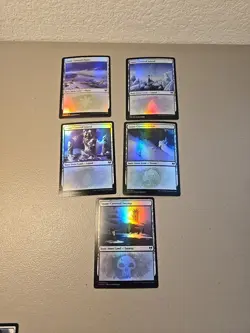 MTG 41x Snow-covered Lands Lot Includes Ice Age And Foils - Image 4