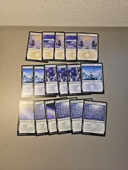 MTG 41x Snow-covered Lands Lot Includes Ice Age And Foils - Image 5