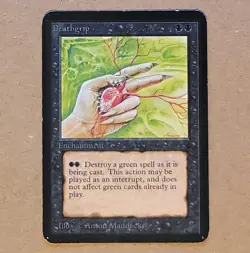 MTG - Magic the Gathering - Alpha Deathgrip - LP - Image 1