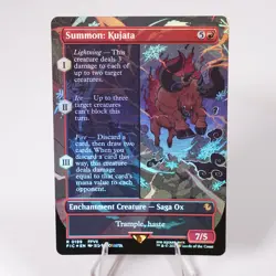 Summon: Kujata Borderless Foil 199 Final Fantasy FIC MTG NM See Video - Image 1