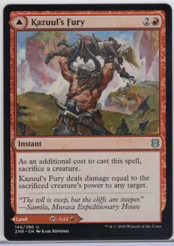 1x Kazuul's Fury - Zendikar Rising - Near Mint - Image 1