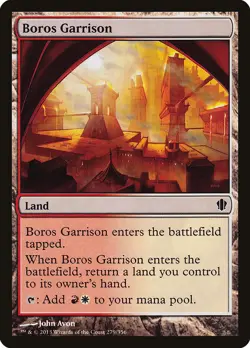Boros Garrison Commander 2013 NM Land Common MAGIC THE GATHERING CARD ABUGames - Image 1