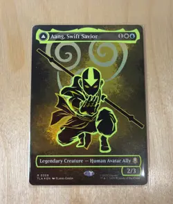 Aang, Swift Savior (Borderless) (Neon Ink Foil) Avatar: The Last Airbender Foil - Image 1