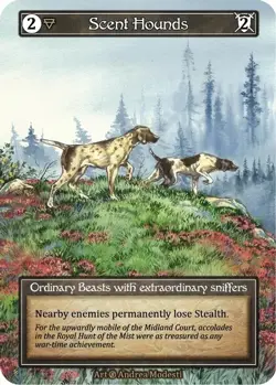 Sorcery: Contested Realm Beta Scent Hounds Ordinary Foil NM - Image 1