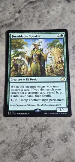 Formidable Speaker Lorwyn Eclipsed Regular Creature Elf Druid Rare MTG NM - Image 1