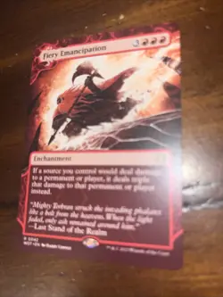 MTG - Wilds of Eldraine: Enchanting Tales - Fiery Emancipation Rare - 42 - NM! - Image 1