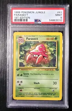 Pokemon - Parasect 1st Edition - Jungle Set - #41/64 - PSA 9 - Image 1