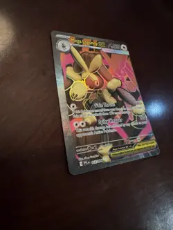 Pokemon ERROR Card - Mega Lopunny EX 115/094 - Miscut - Phantasmal Flames - Image 2