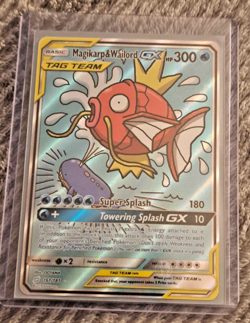 Pokemon Magikarp & Wailord GX 161/181 Alternate Full Art Tag Team NM/MT See Pics - Image 1