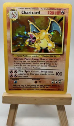 Pokemon TCG Charizard Base Set Holo Rare - Image 1