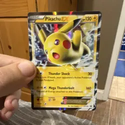 Pokemon Pikachu EX Holo Promo XY XY174 130HP Basic Thunder Card TCG English - Image 1