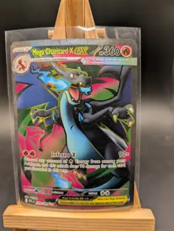 Pokemon TCG 🔥 Mega Charizard X ex 109/094 Me02: Phantasmal Flames Holo SIR MINT - Image 1