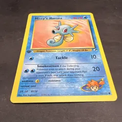 Pokemon 1st Edition Gym Heroes Misty's Horsea 86/132 NS1 - Image 3