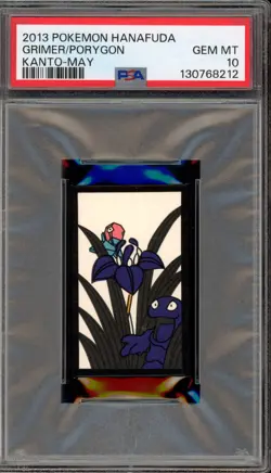Pokemon Hanafuda Grimer/Porygon Kanto May PSA 10 Gem Mint - Image 1