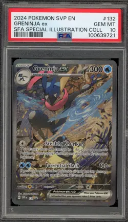 Pokemon Greninja ex SFA Special Illustration Coll. Promo SVP EN 132 PSA 10 - Image 1