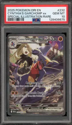 Pokemon Cynthia's Garchomp ex Destined Rivals SIR #232 PSA 10 Gem Mint - Image 1