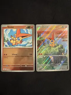Pokemon Victini SVP 208 Black Star Promo Illustration Black Bolt White Flare - Image 1