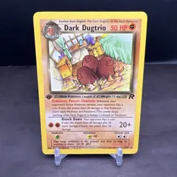 Pokemon 1st Edition Team Rocket Non Holo Dark Dugtrio 23/82 NS1 - Image 1