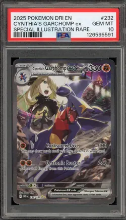 Pokemon Cynthia's Garchomp ex Destined Rivals SIR #232 PSA 10 Gem Mint - Image 1