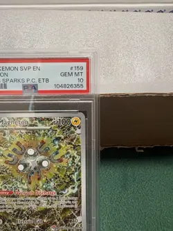 Magneton #159 - 2024 Surging Sparks ETB Pokemon Center Stamp Promo - PSA 10 - Image 3