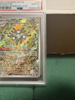 Magneton #159 - 2024 Surging Sparks ETB Pokemon Center Stamp Promo - PSA 10 - Image 4