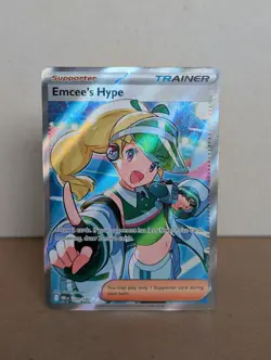 Emcee's Hype - 220/182 - Ultra Rare Pokemon SV10 Destined Rivals M/NM - Image 1