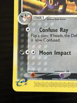 2003 Pokemon TCG E-Series Umbreon 24/100 EX Sandstorm Non-holo NM/LP - Image 5