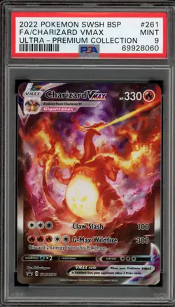 Pokemon Charizard VMAX Ultra-Premium Coll. Full Alt Art Promo SWSH261 PSA 9 Mint - Image 1