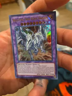 Yu-Gi-Oh! Blue-Eyes Twin Burst Dragon LCKC-EN058 Ultra Rare Unlimited Edition - Image 1