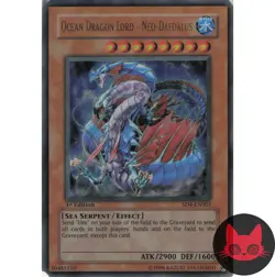 Yugioh Ocean Dragon Lord - Neo-Daedalus SD4-EN001 Ultra Rare 1st Edition MP - Image 1