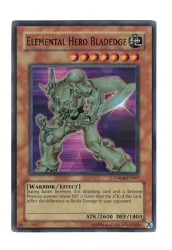 Yugioh- 1X Elemental Hero Bladedge - Super Rare - Unlimited - DR04-EN067 - NM - Image 1