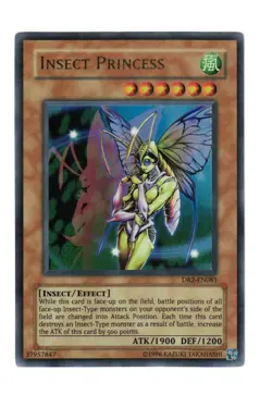 Yugioh - 1X Insect Princess - Ultra Rare - Unlimited - DR2-EN081 - Near Mint - Image 1