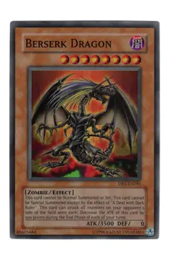 Yugioh- 1X Berserk Dragon - Super Rare - Unlimited - DR1-EN181 - Near Mint - Image 1
