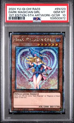 PSA 10 Dark Magician Girl - 5th Artwork | 1st Edition RA03 | QCSR | YU-GI-OH! - Image 1