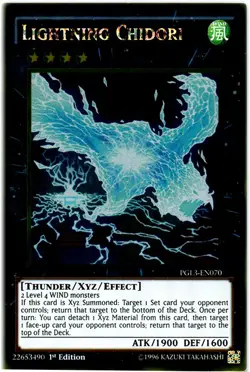 Lightning Chidori - PGL3-EN070 - Gold Rare - 1st Edition x1 - Lightly Played - Image 1