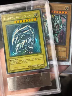 Yugioh Blue-Eyes White Dragon SDK-001 Ultra Rare Unlimited FADED WAVY ARS 6 - Image 3