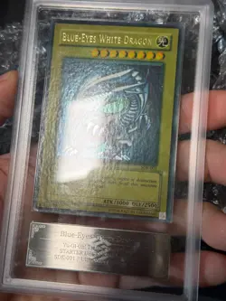 Yugioh Blue-Eyes White Dragon SDK-001 Ultra Rare Unlimited FADED WAVY ARS 6 - Image 5