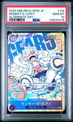 ONE PIECE JPN OP05-AWAKENING OF THE NEW ERA #119 MONKEY D. LUFFY PSA 10 -JE21 - Image 1
